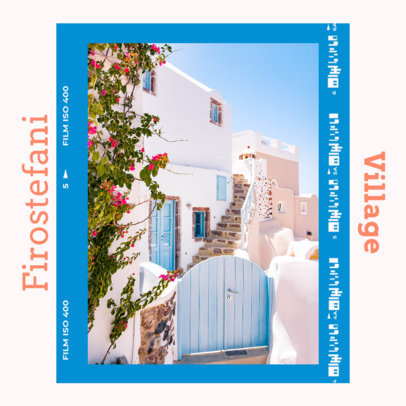 Instagram Post Design Maker With Travel Pictures and a Carousel Layout