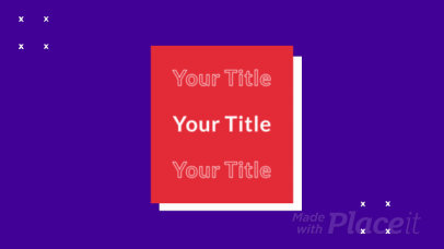 Slideshow Video Template Featuring Animated Color Blocks