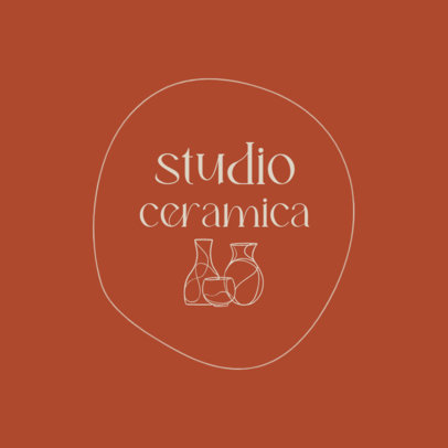 Minimalistic Logo Maker for a Pottery Brand Studio