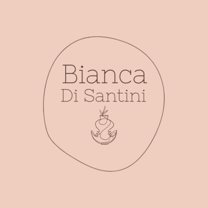 Beautiful Logo Generator Featuring a Pottery Figure for a Ceramic Shop