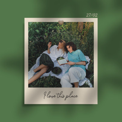 Instagram Post Creator Featuring a Film Frame for a Picture