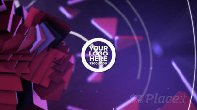 Intro Video Maker Featuring Abstract 3D Shapes