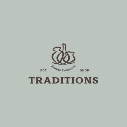 Minimalist Logo Creator for a Pottery Shop 