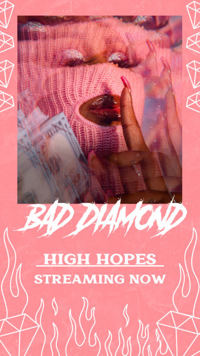 Instagram Story Design Maker to Announce a New Hip Hop Single