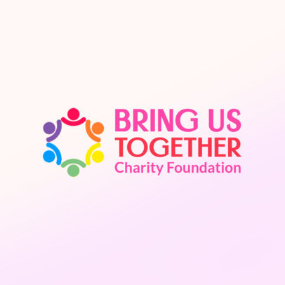 Charity Foundation Logo Template for an LGBTQ Cause