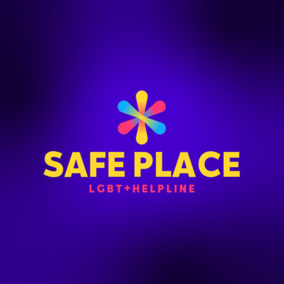 Logo Template for an LGBTQ Non-Profit Helpline