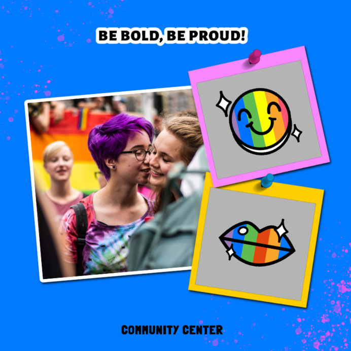 Placeit - Instagram Post Maker for an LGBTQ Community Center