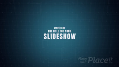 Slideshow Video Creator with a Blueprint Theme 3361-el1