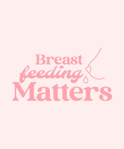 T-Shirt Design Generator for Breastfeeding Women Featuring Simple Illustrations