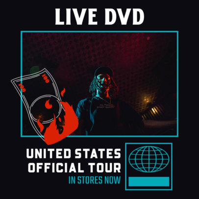 Instagram Post Design Creator to Promote a Hip-Hop Live Show