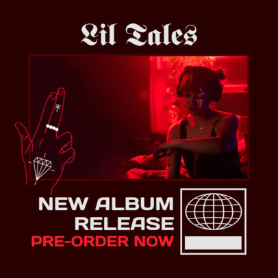 Instagram Post Design Maker to Announce a Trap Album Release