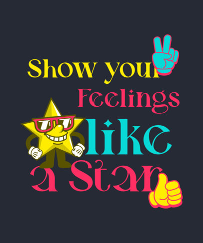 T-Shirt Design Maker Featuring a Men's Mental Health Quote