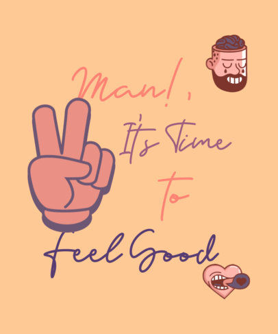 T-Shirt Design Creator Featuring a Powerful Quote About New Masculinities