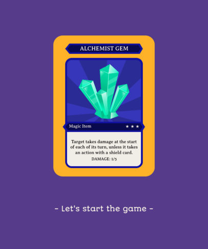 T-Shirt Design Template with an RPG Trading Card Game Theme 4324