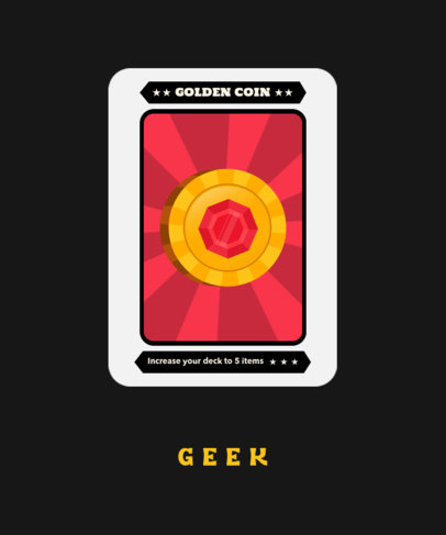 Cool T-Shirt Design Template for Fantasy TCG Players 4324d