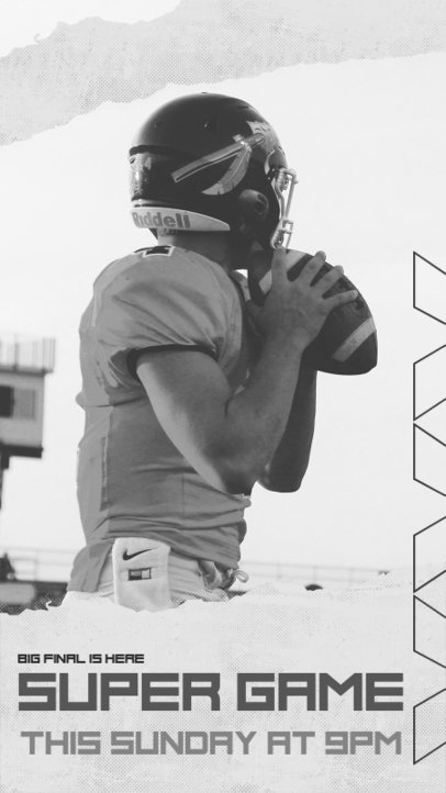 Instagram Story Creator Featuring a Reminder for The Big Game 