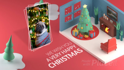 Christmas Intro Video Maker Featuring a Special Greeting Message 4468