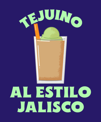 T-Shirt Design Maker Featuring a Popular Mexican Drink