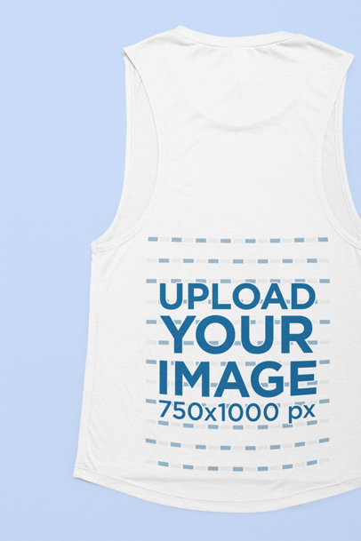 Simple Mockup of a Racerback Tank Top From Bella Canvas