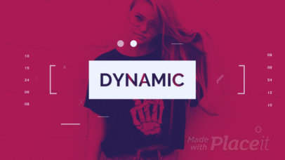 Slideshow Video Template for a Fashion Apparel Website Featuring Cool Animations 3370-el1