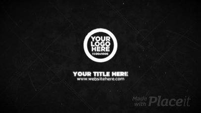 Monochromatic Intro Video Maker Featuring an Animated Eye Illustration 