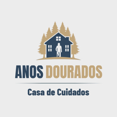 Logo Maker for a Senior Housing Service Provider with Heartwarming Graphics