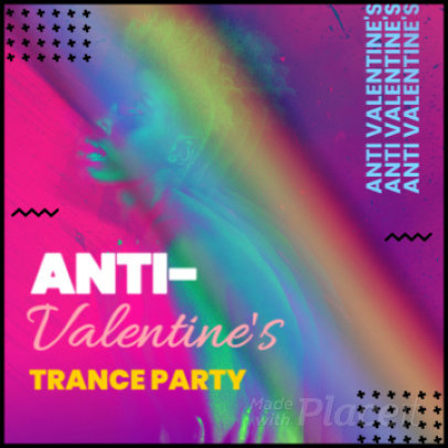 Instagram Post Video Template for an Anti-Valentine's Party Ad 2257b 4617