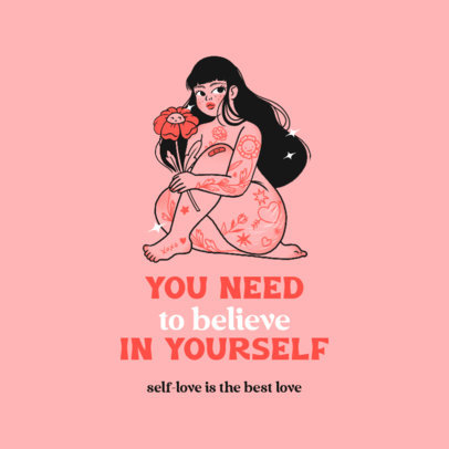 Valentine's Day-Themed Instagram Post Design Creator With Illustrations and Quotes