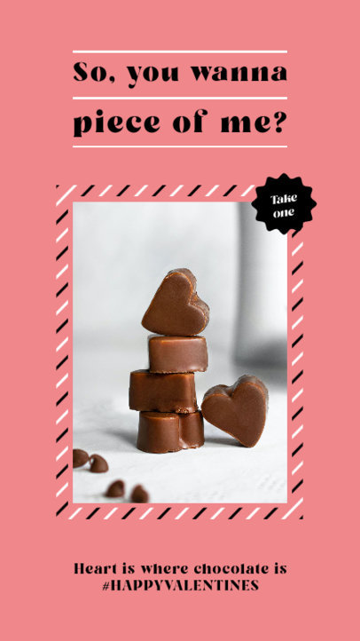 Valentine’s Day-Themed Facebook Story Creator for Chocolate Enthusiasts 4143g