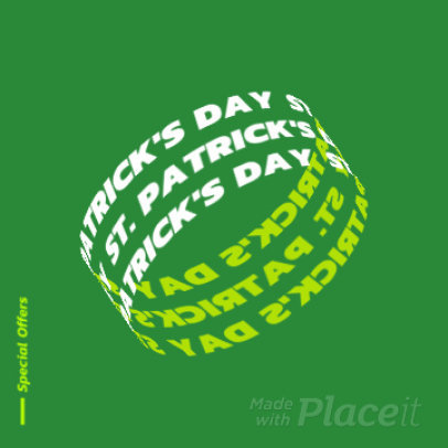 St Patrick's-Themed Instagram Post Video Creator With Text Animations
