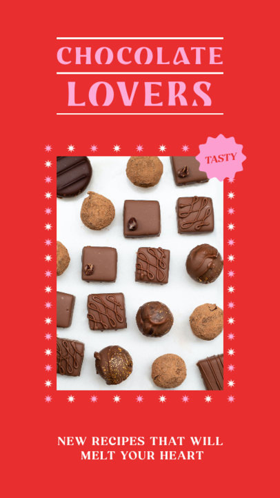 Instagram Story Maker for Valentine’s Day Featuring a Bonbons Recipe
