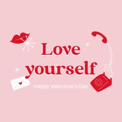Ad Banner Design Maker With a Valentine’s Day Message 4337d