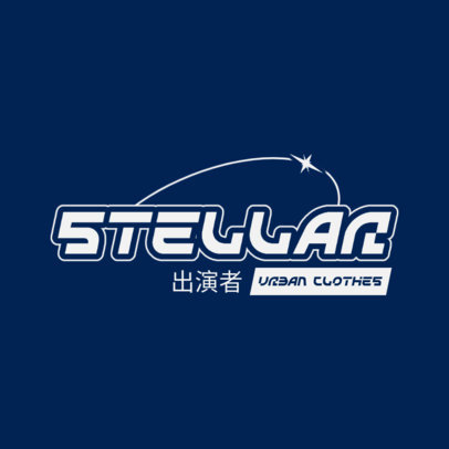 Y2K Logo Template for a Trendy Urban Clothing Brand with Bold Typography