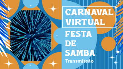 YouTube Thumbnail Design Creator for a Virtual Carnaval do Rio Video