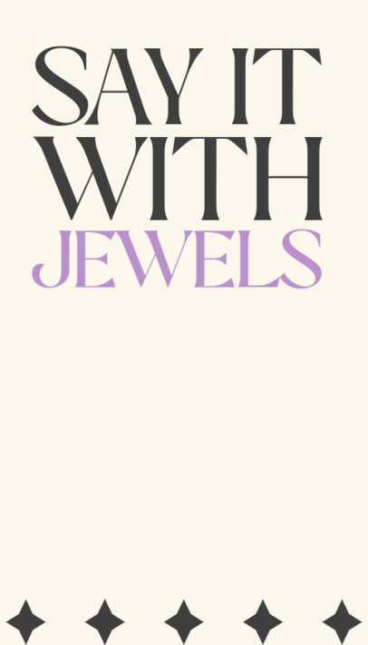 Front Business Card Creator for a Jewelry Shop Featuring Star Graphics