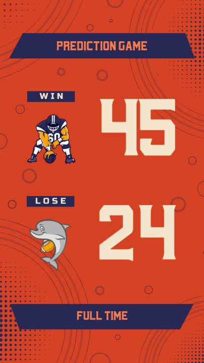 Instagram Story Generator Featuring a Final Score Prediction for The Big Game 4348b