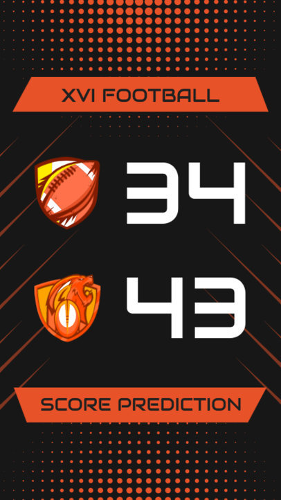Football-Themed Instagram Story Creator with a Score Predictor for The Big Game 4348f