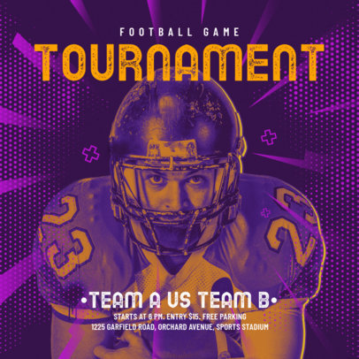 Instagram Post Maker for a Restaurant's Sunday Football Game Promo
