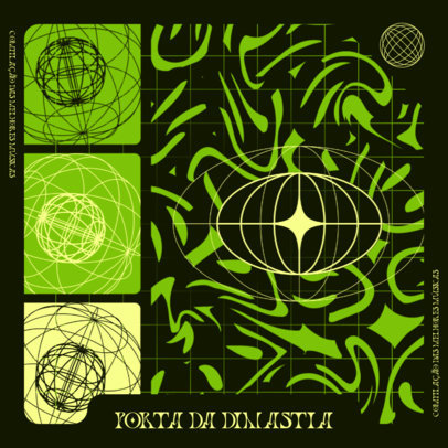 Album Cover for a Brazilian Pop Artist With an Y2K-Inspired Theme