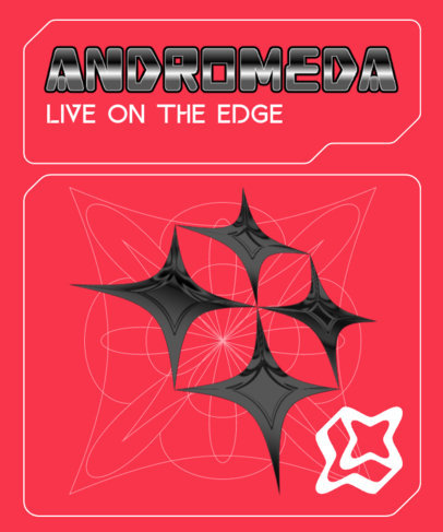 T-Shirt Design Creator Featuring Star Graphics with a Y2K Aesthetic