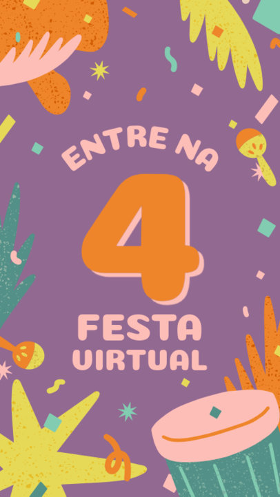Instagram Story Creator With a Virtual Rio Carnival Theme