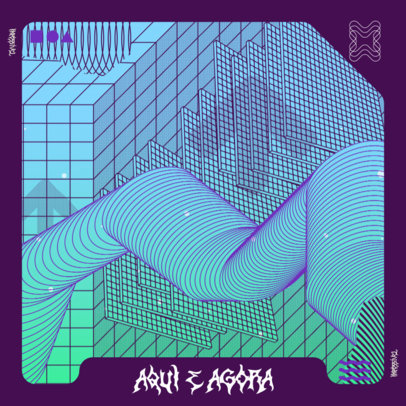 Chaotic Album Cover Design Creator with a 2000s Aesthetic 4893F