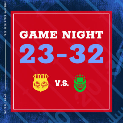 Instagram Post Design Creator for a Game Night's Prediction 4346d