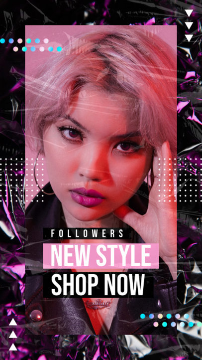 Instagram Story Design Generator for a Trendy Clothing Brand Featuring Pictures