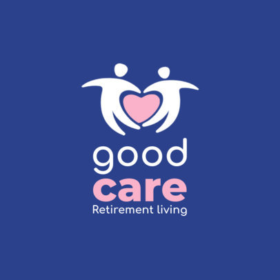Logo Maker for a Senior Housing Center Featuring Human Graphics