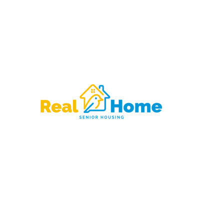 Logo Maker for a Senior Housing Brand Featuring a Bird and House Illustrations