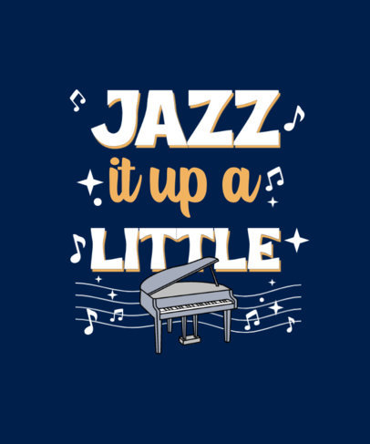 Music-Themed T-Shirt Design Maker Featuring Musical Instruments and Quotes