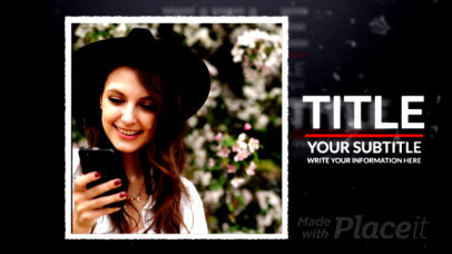 Slideshow Video Generator With Simple Picture Frames and a Vintage Filter Effect 3362-el1