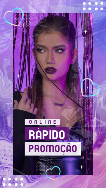 Instagram Story Design Template Featuring a Picture and a Flash Sale