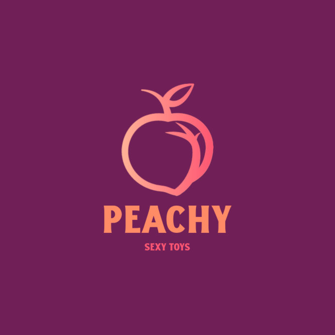 Placeit - Online Logo Template for a Sex Shop Featuring a Peach Icon